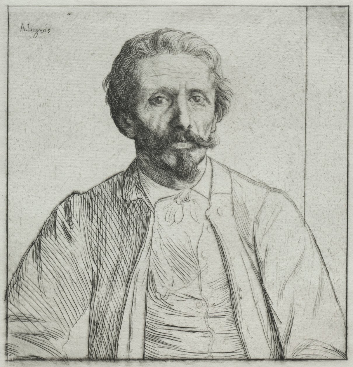 Auguste Delâtre, c. 1877. by Alphonse Legros
