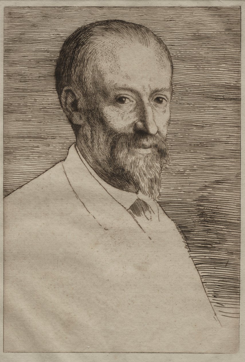 Auguste Poulet-Malassis. by Alphonse Legros