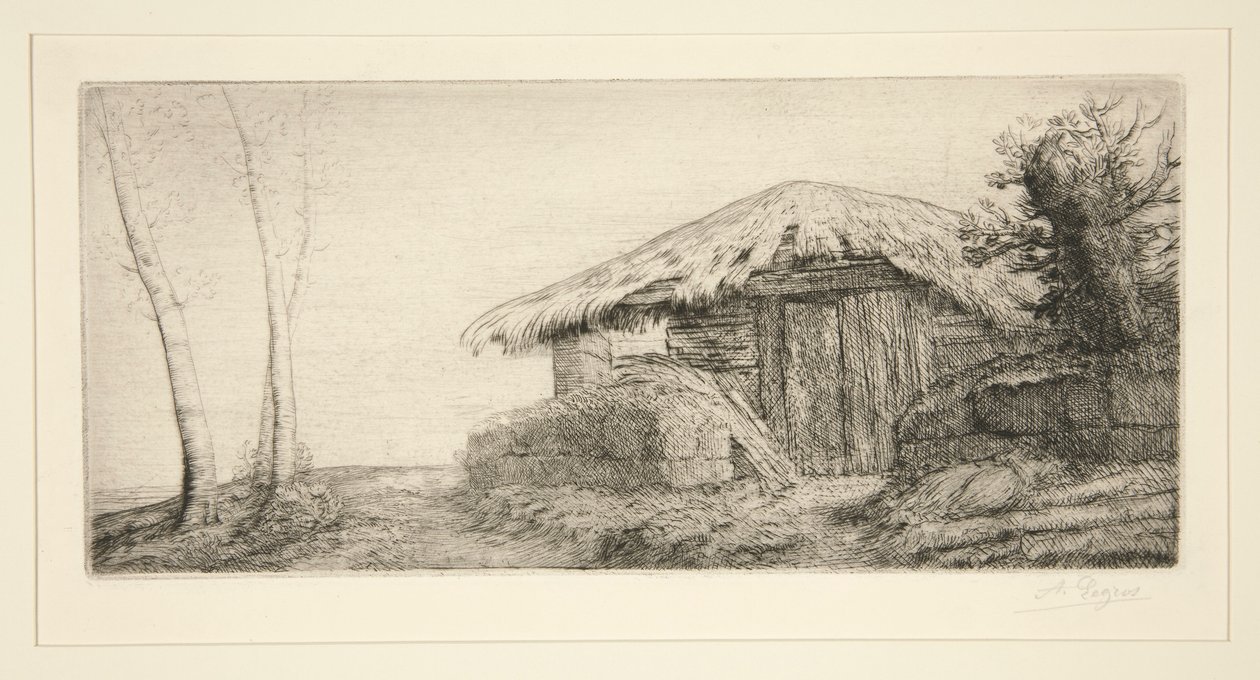 Yamaçta ağıl (Çoban by Alphonse Legros
