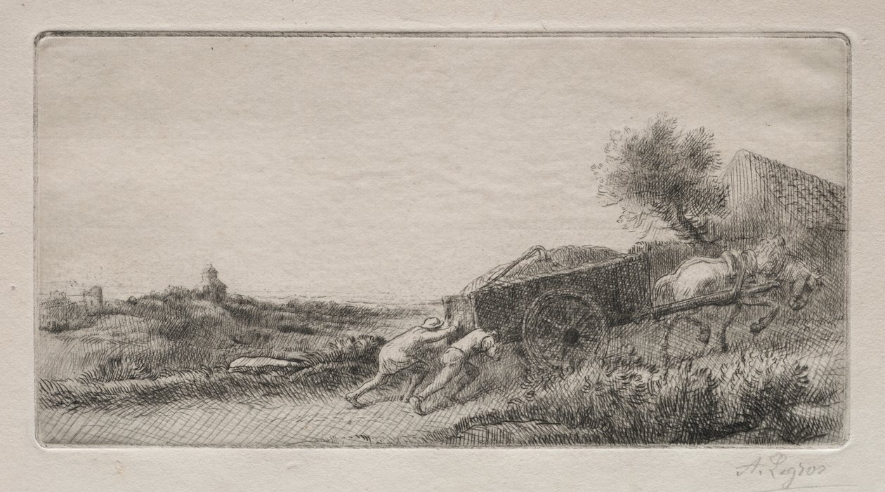 Samanı Eve Getirmek by Alphonse Legros