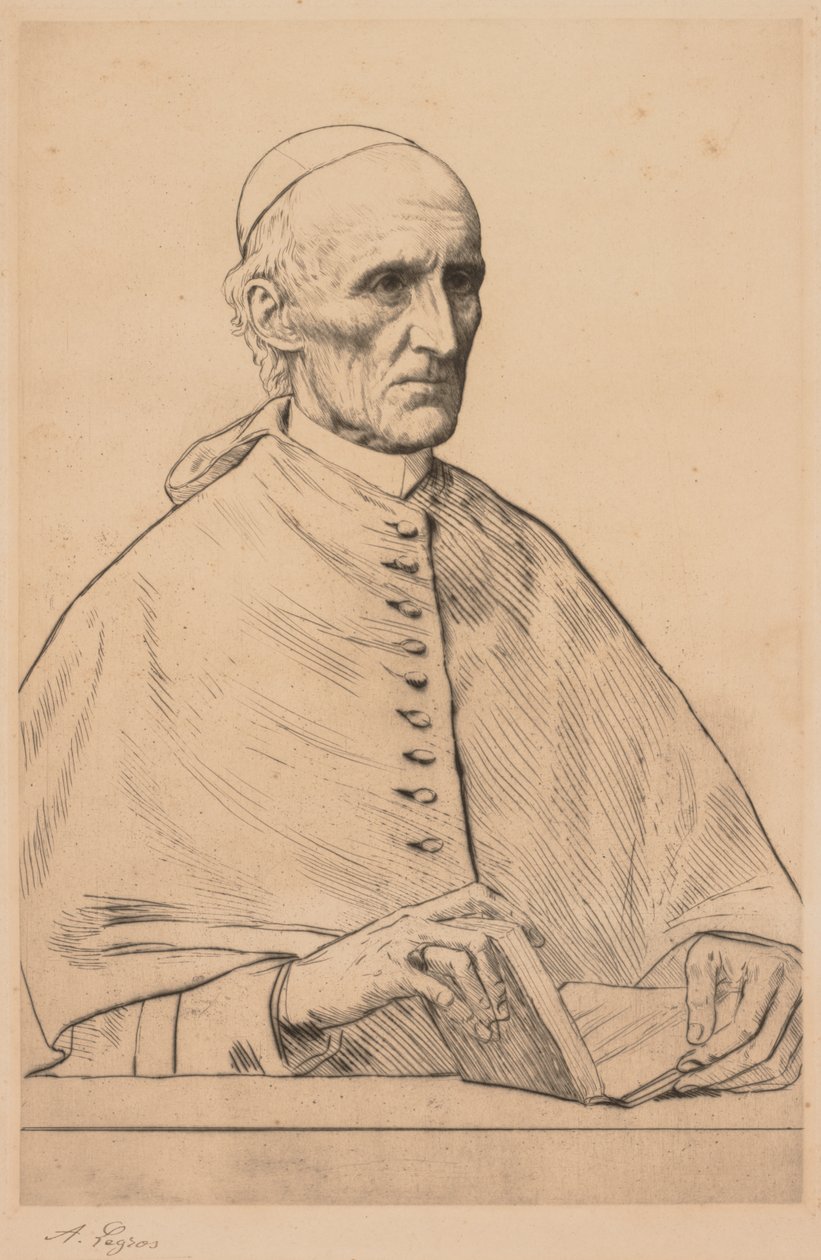 Kardinal Manning. by Alphonse Legros