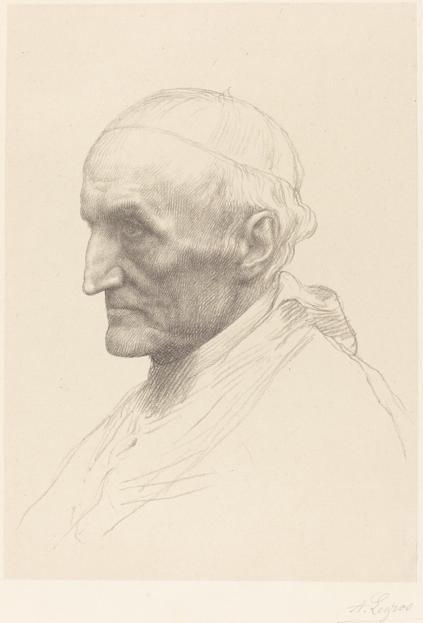 Kardinal Manning, 2. plaka. by Alphonse Legros