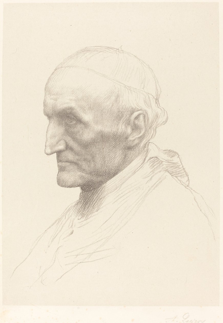 Kardinal Manning, 2. plaka. by Alphonse Legros