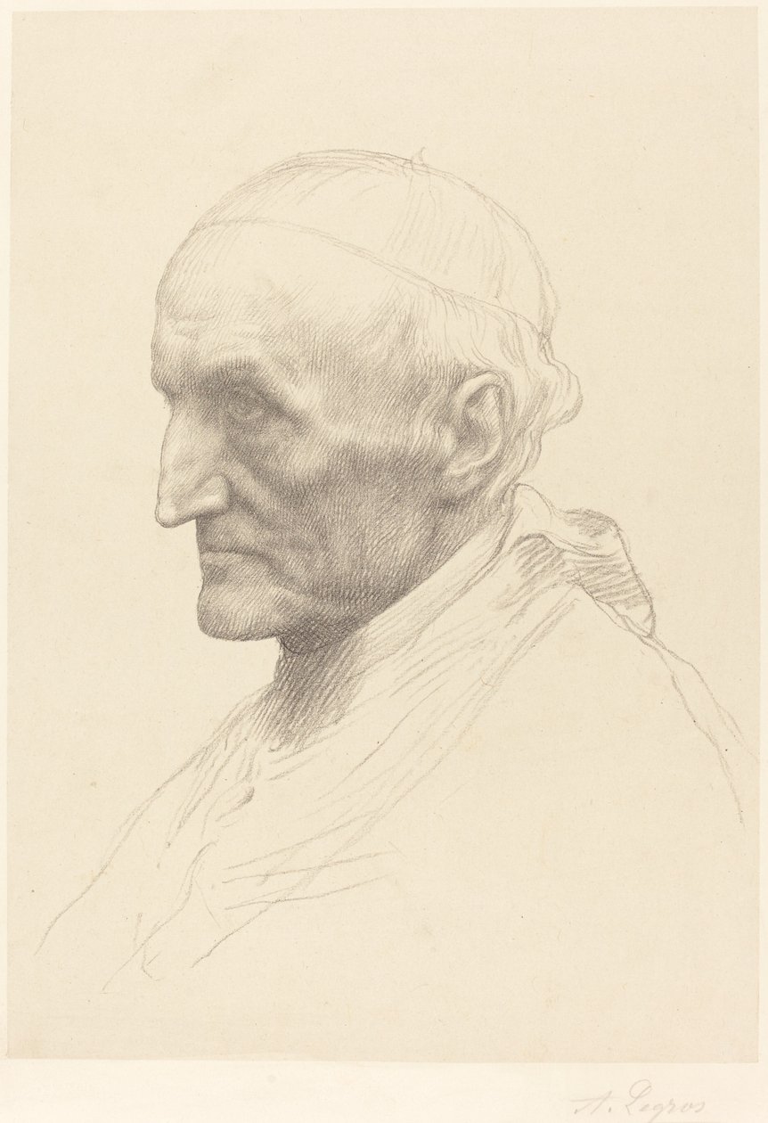 Kardinal Manning, 2. plaka by Alphonse Legros
