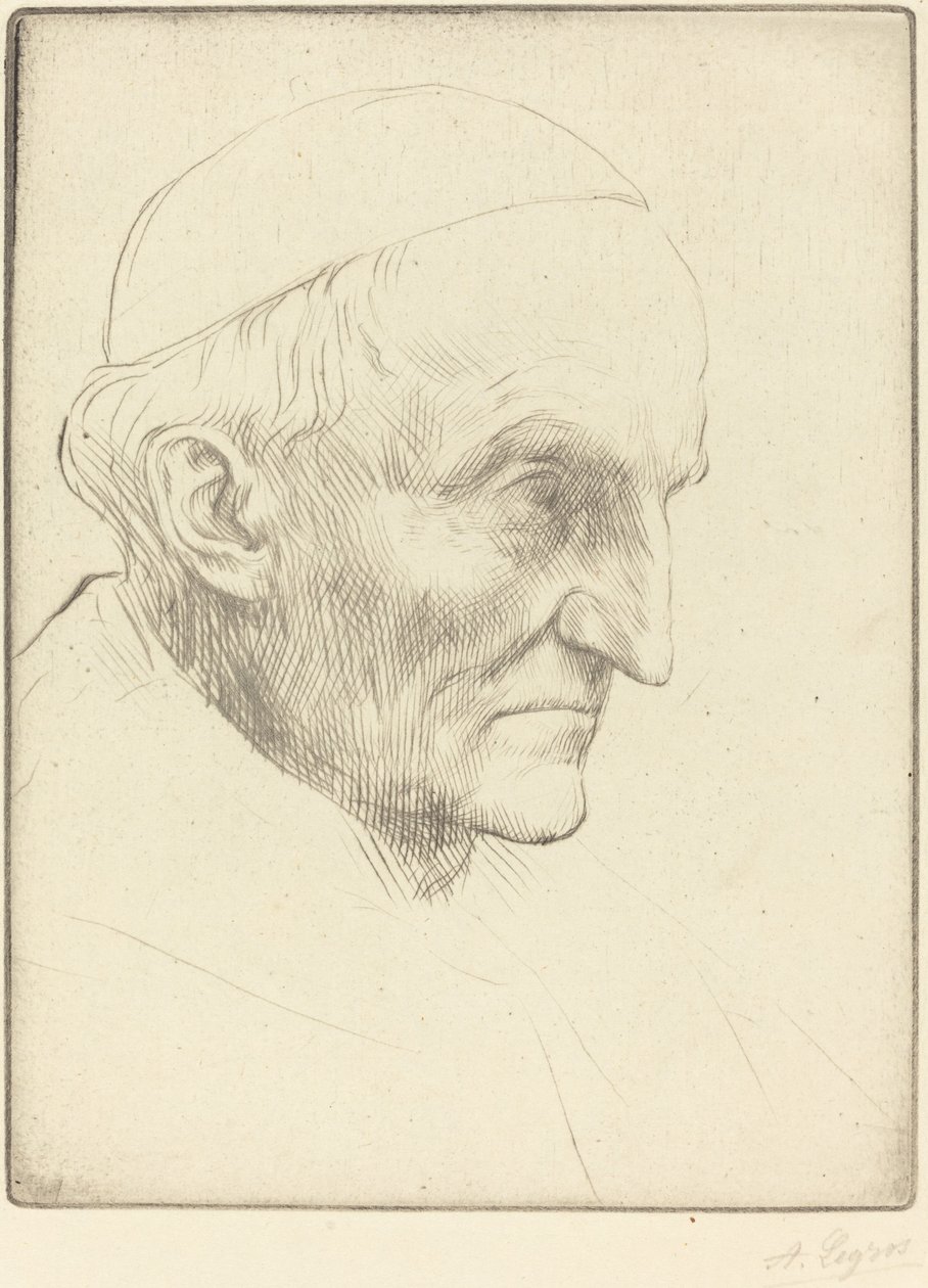 Kardinal Manning, 3. plaka by Alphonse Legros