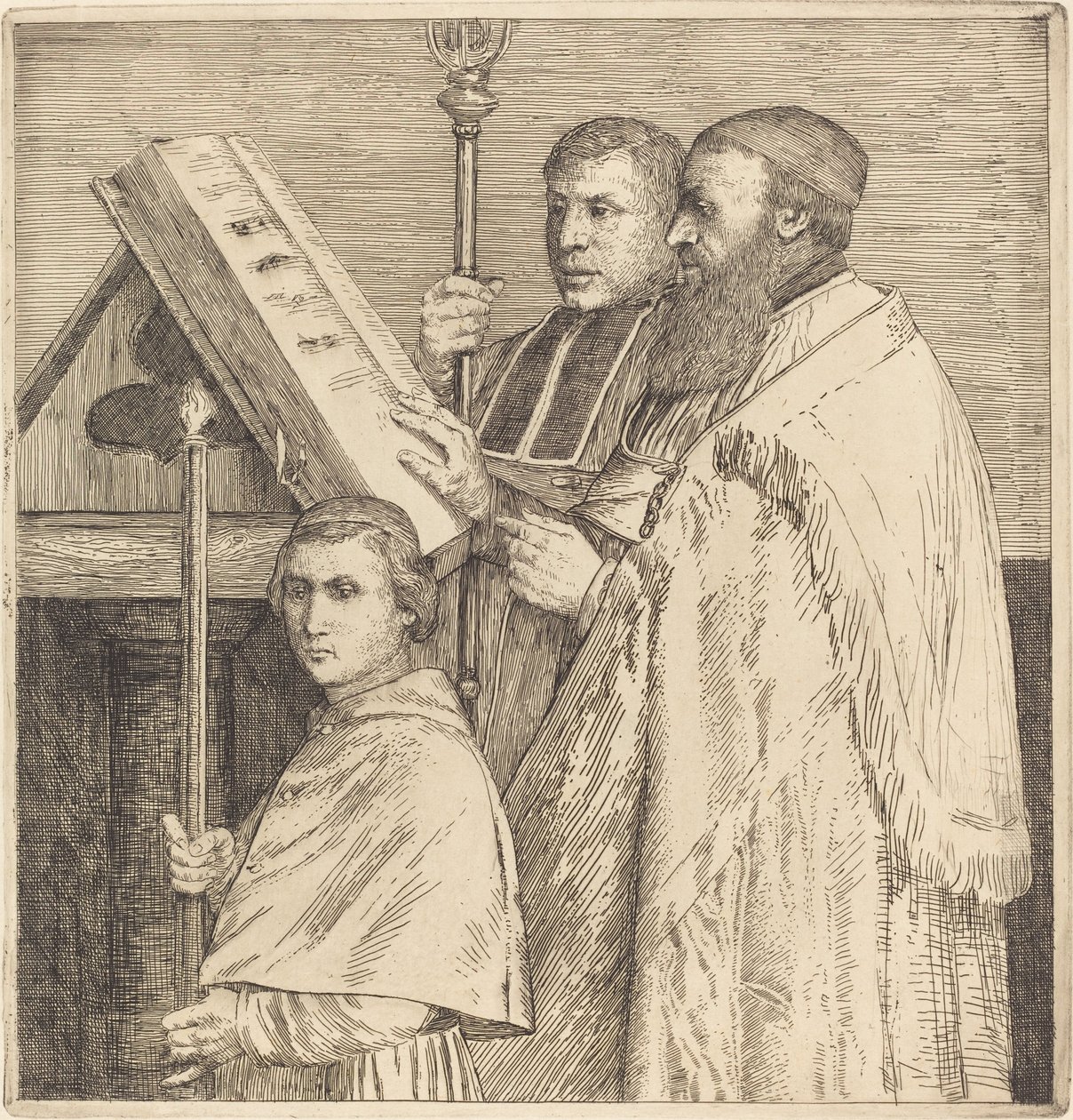 Koro, 2. plaka (Le lutrin) by Alphonse Legros