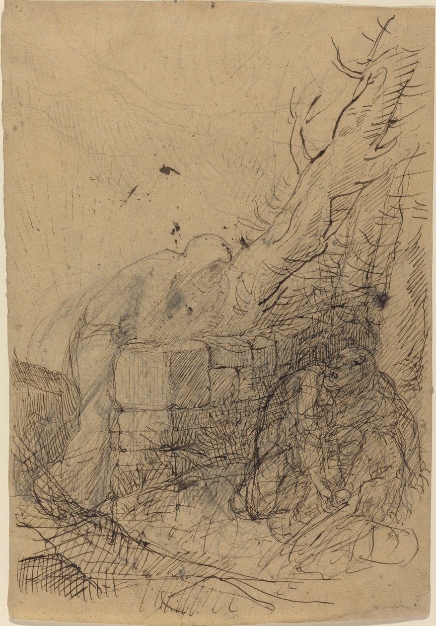 ölüm ve oduncu by Alphonse Legros