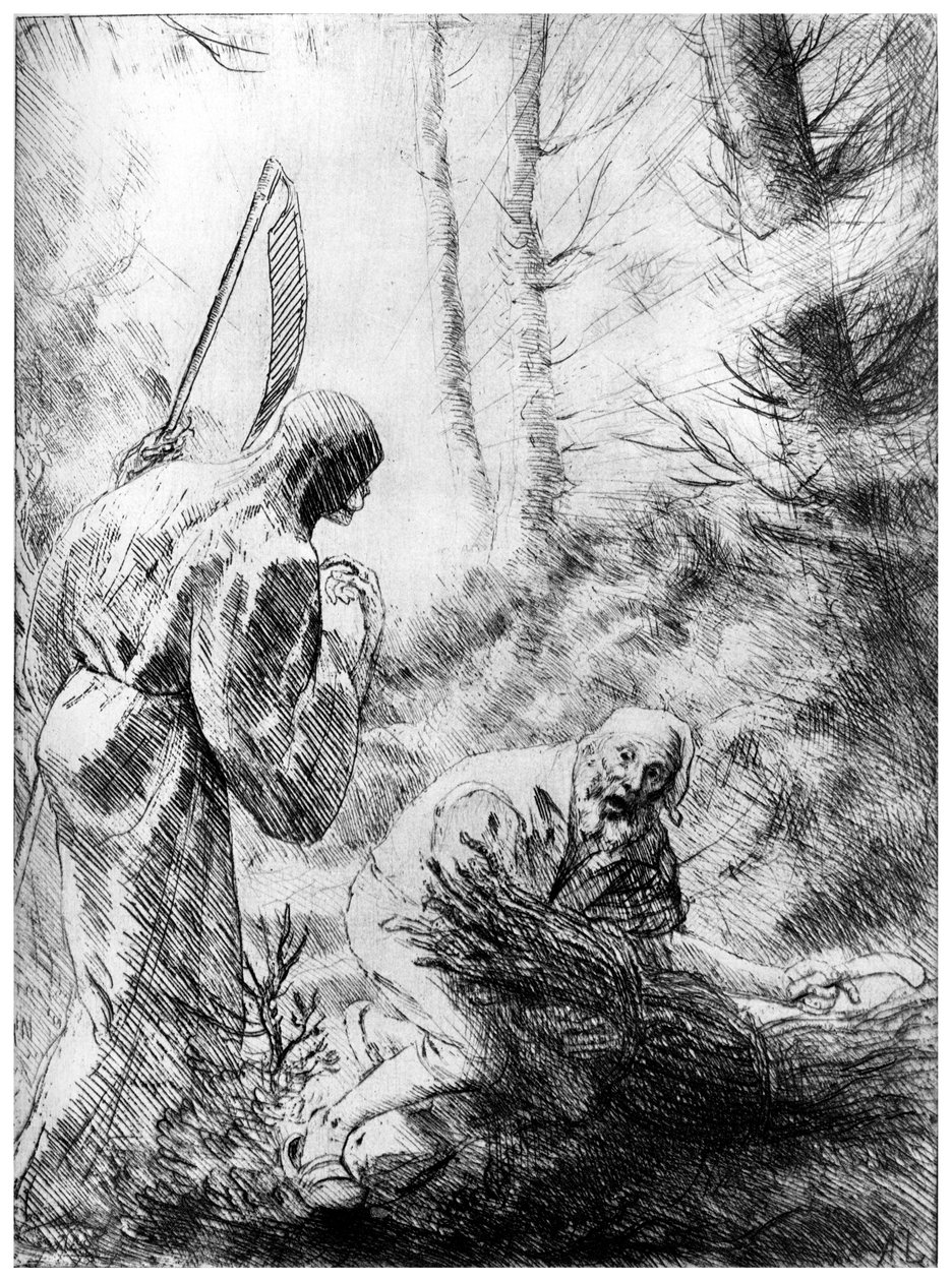 Bir Woodhewer'ın Ölümü, c1860-1910 1924. by Alphonse Legros