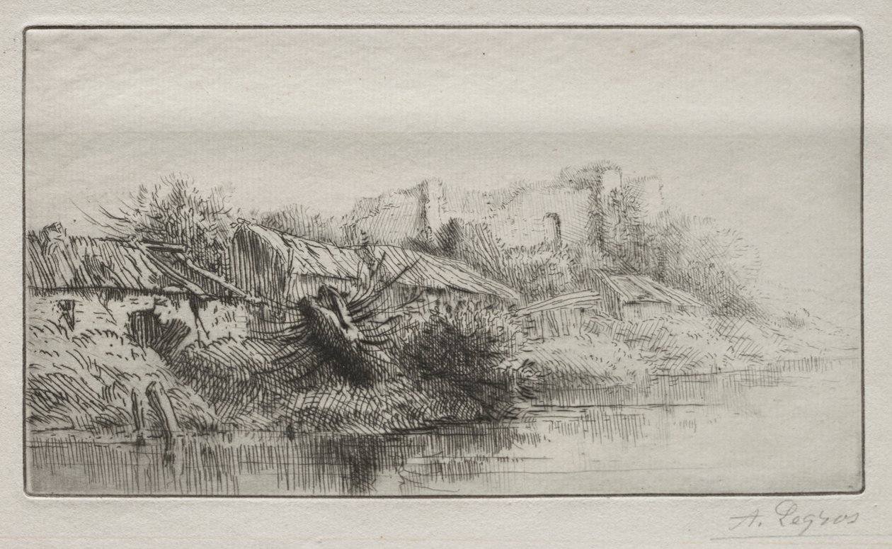 terkedilmiş köy by Alphonse Legros