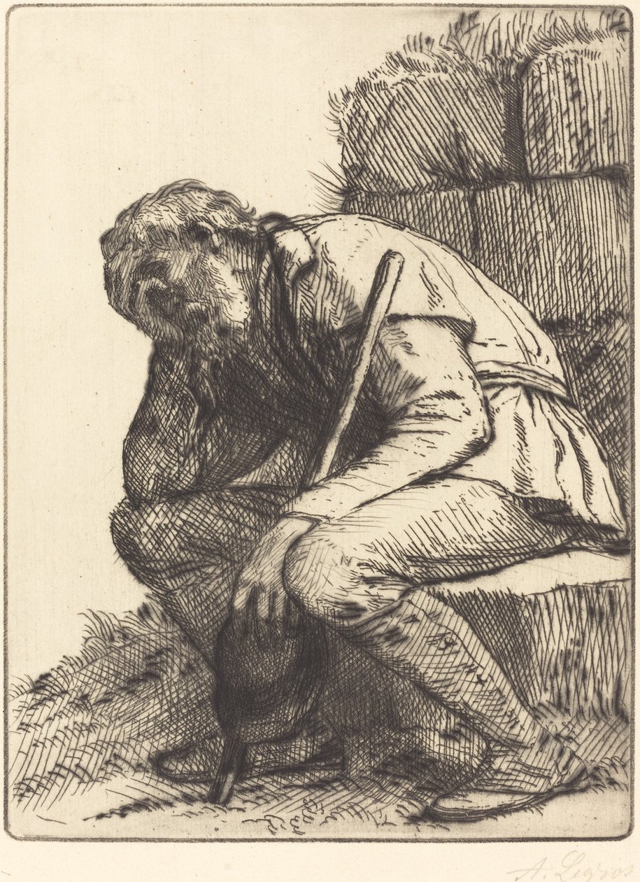 çaresiz adam by Alphonse Legros