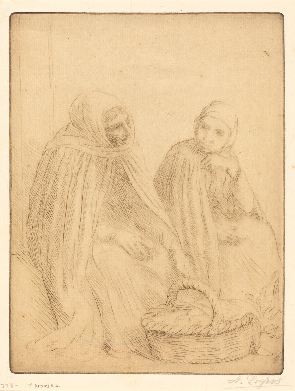 Yumurta satıcıları, 1. tabak by Alphonse Legros