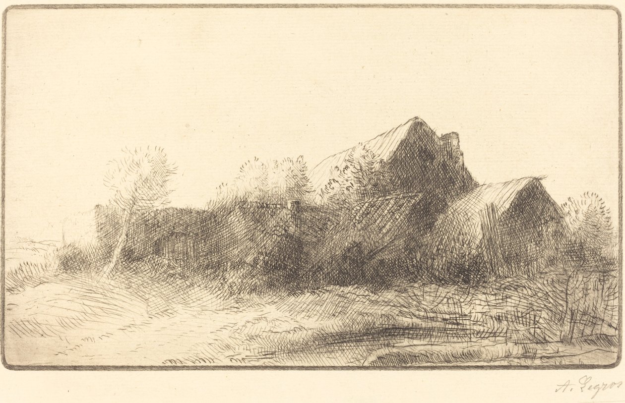 Çiftlik Bir çiftlik. by Alphonse Legros