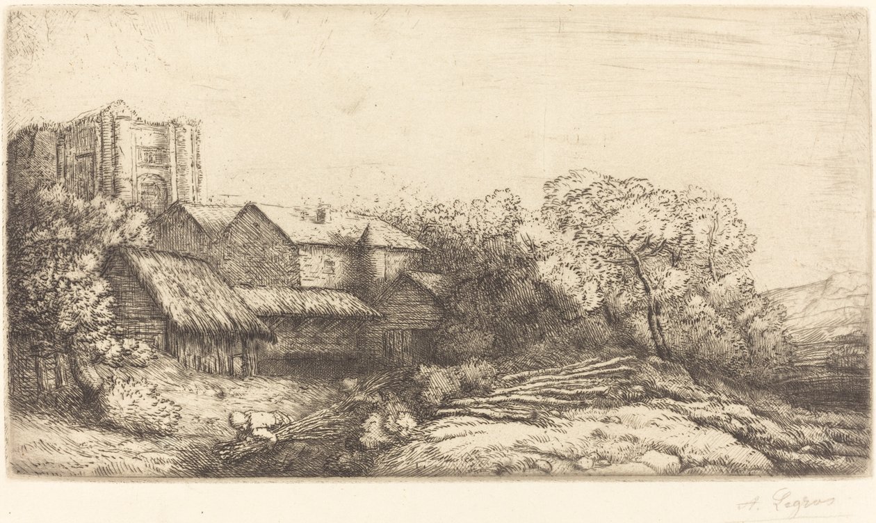 Manastırda Çiftlik by Alphonse Legros