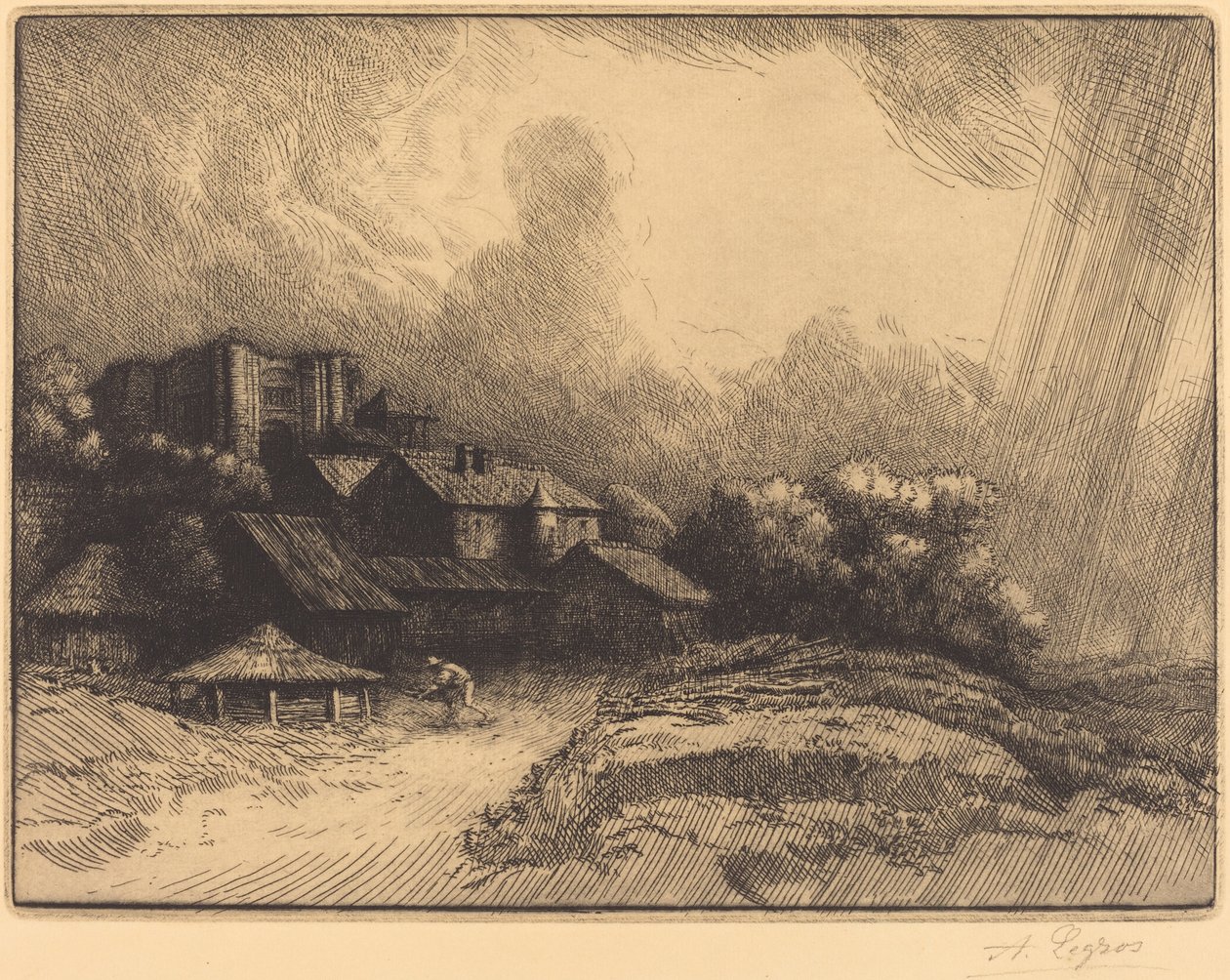 Manastırda Çiftlik by Alphonse Legros