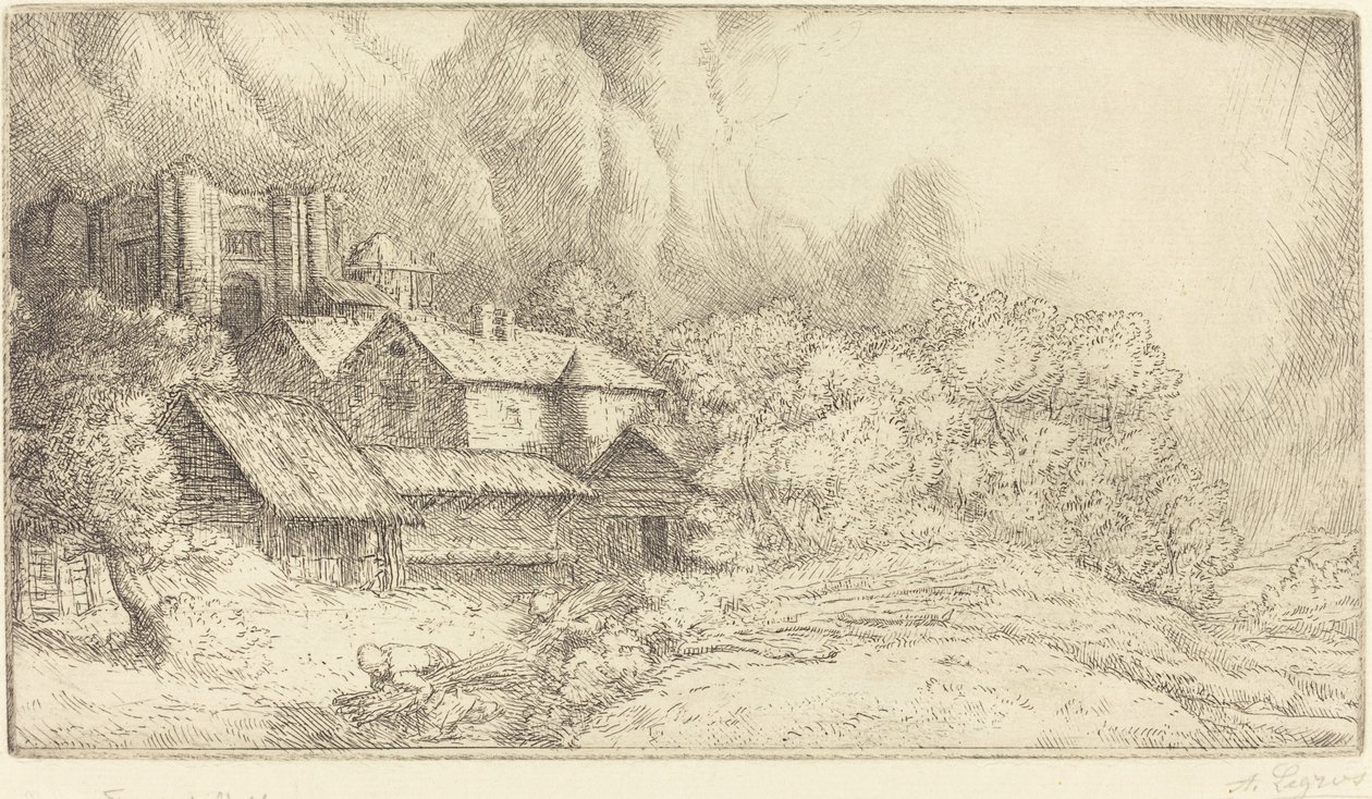 Manastırda Çiftlik by Alphonse Legros