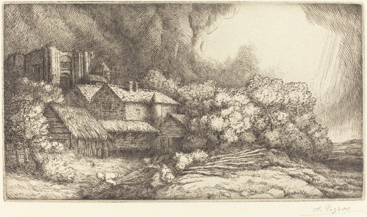 Manastırdaki Çiftlik Manastırdaki çiftlik. by Alphonse Legros