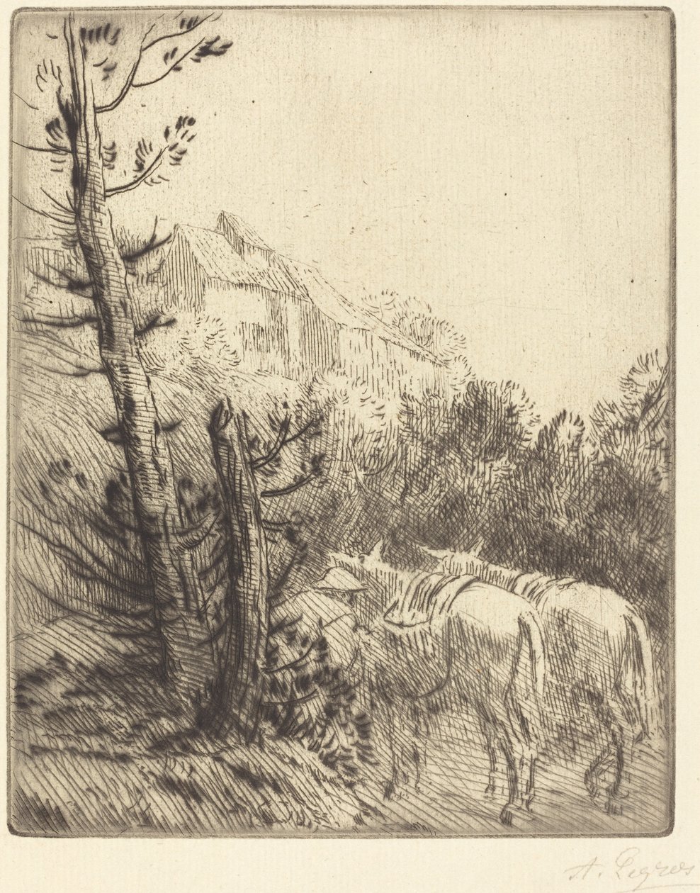 Yamaçta Çiftlik Yamaçta çiftlik. by Alphonse Legros