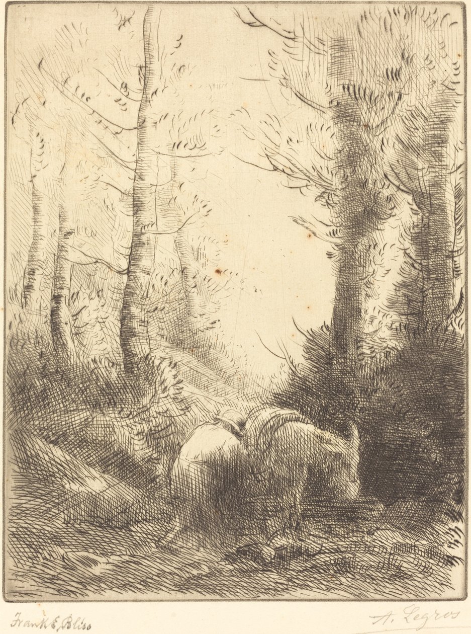 Çiftçi ve Eşeği by Alphonse Legros