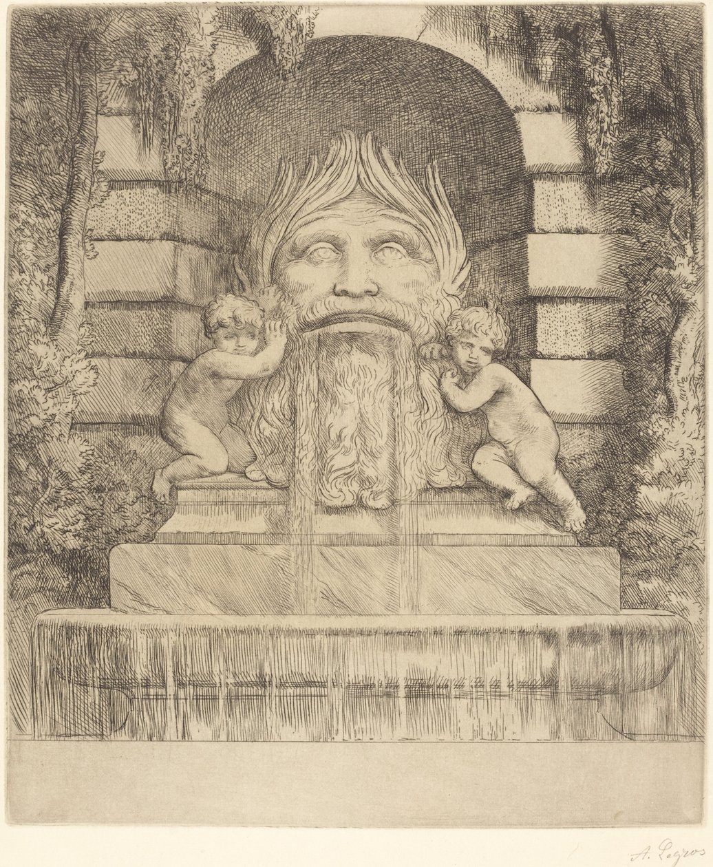Çeşme: Grotesk, Çocuk ve Havza by Alphonse Legros