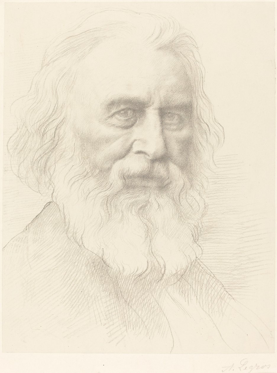 H.W. Longfellow, 2. plaka. by Alphonse Legros