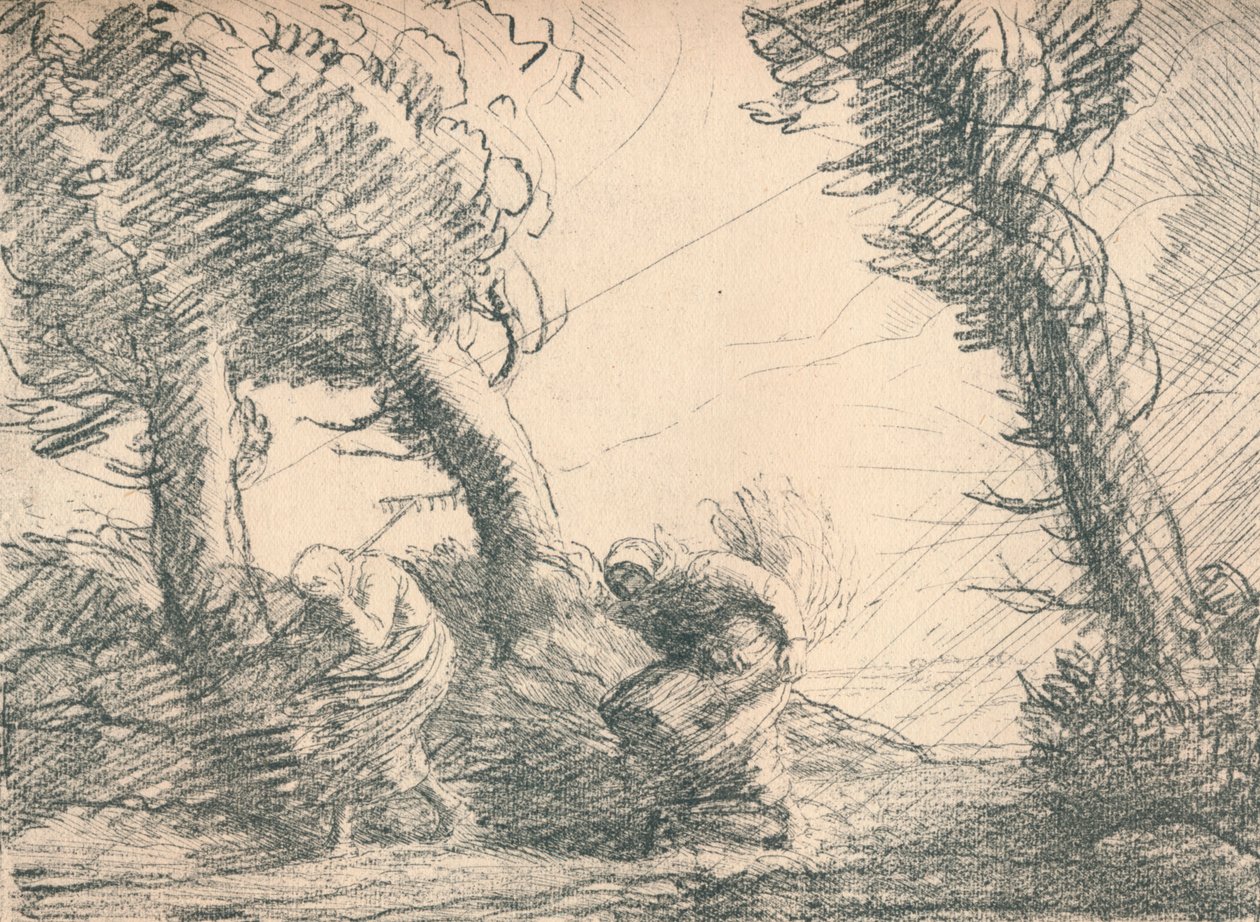 Fırtınada Şaşıran Biçerdöverler, c1900, 1923 by Alphonse Legros