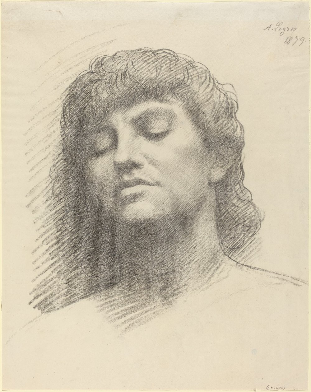 Baş, 1879. by Alphonse Legros