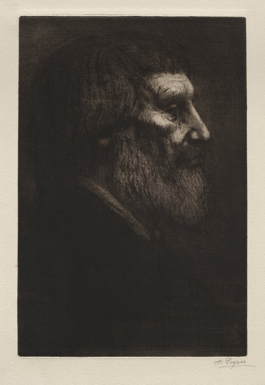 Bir Adamın Başı by Alphonse Legros