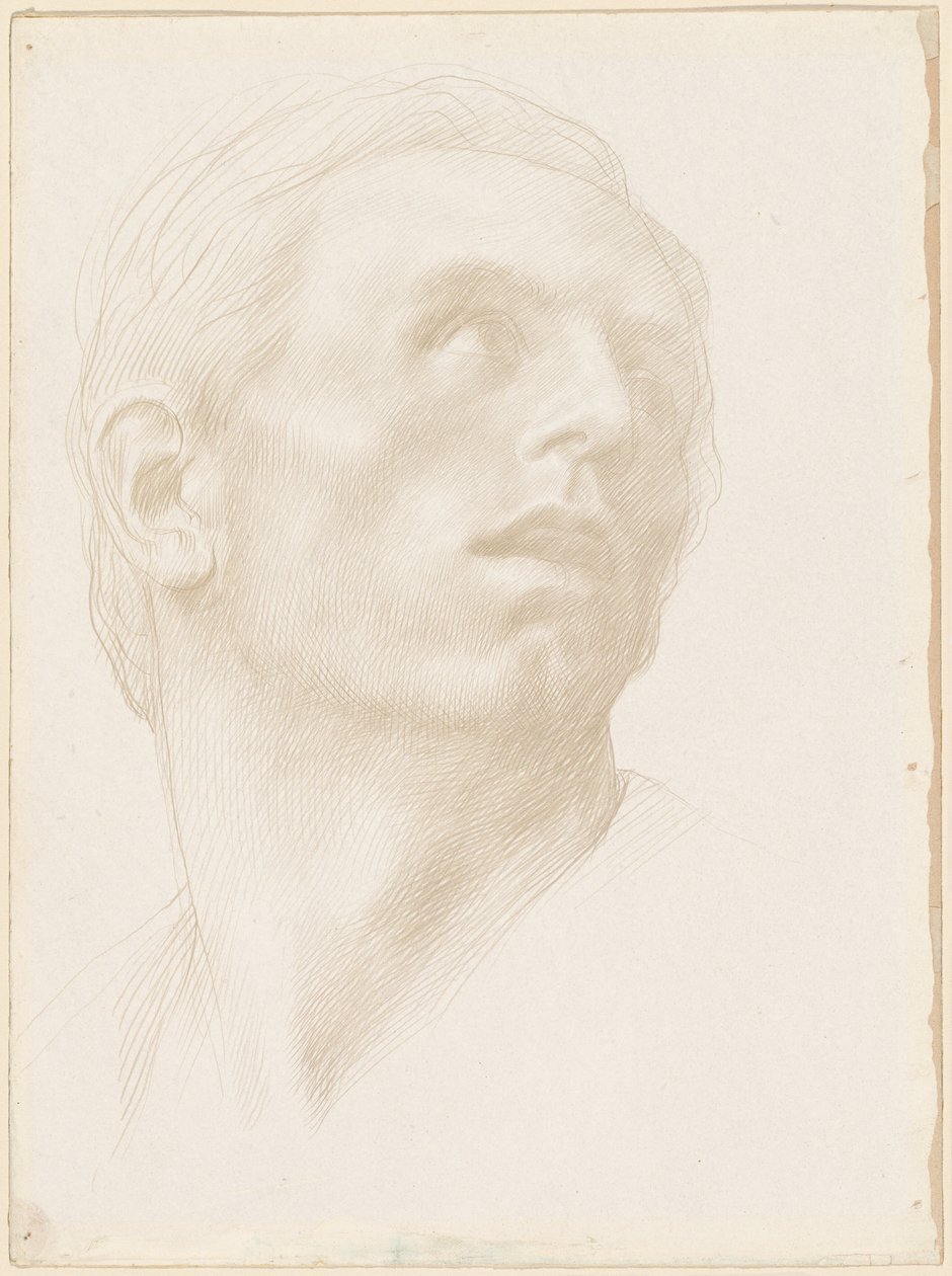 Sağa Bakan Bir Adamın Başı by Alphonse Legros