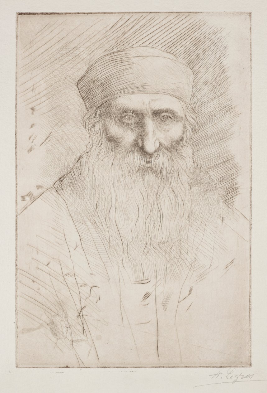 Uzun Sakallı Bir Adamın Başkanı. by Alphonse Legros