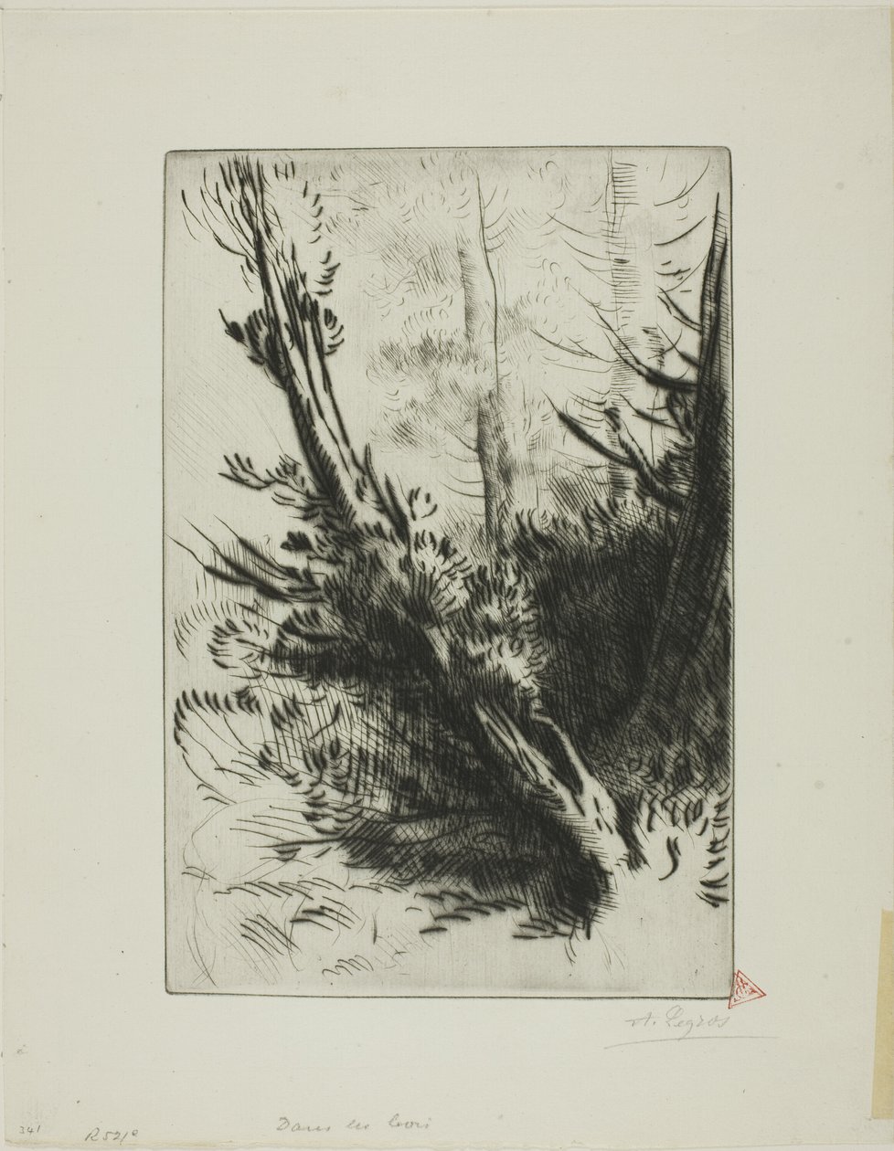 bir ormanda by Alphonse Legros