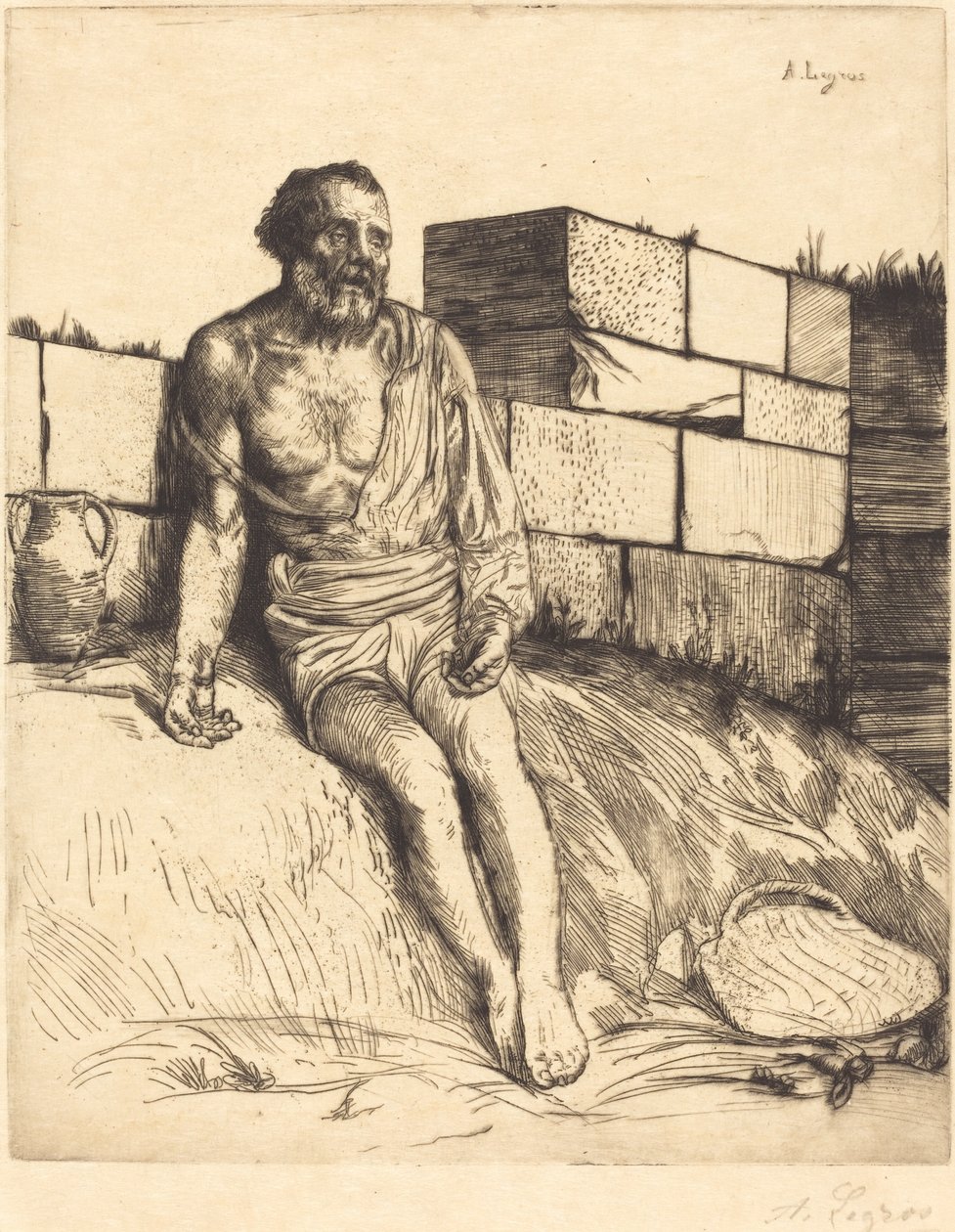 İş, 1. plaka. by Alphonse Legros