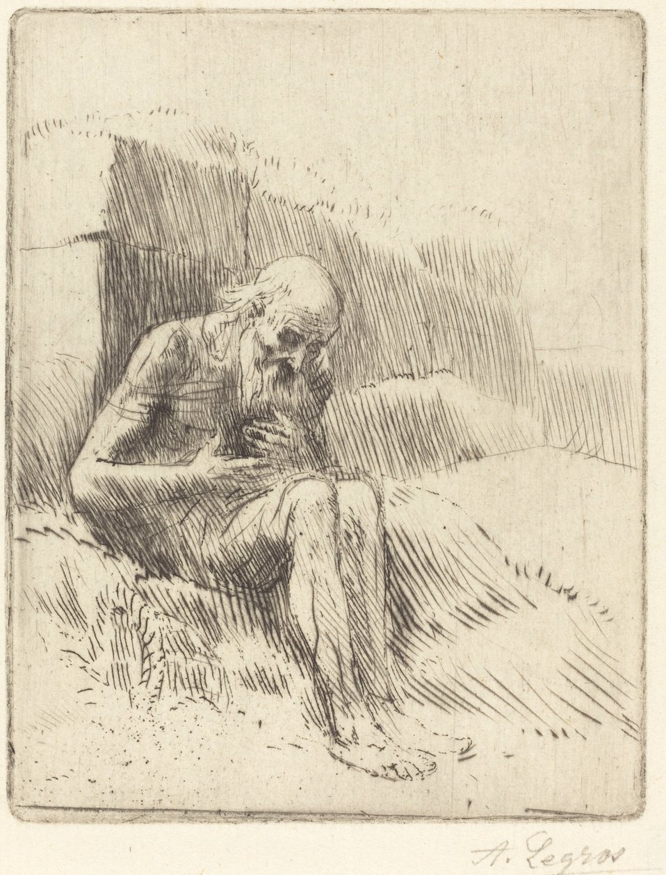 İş, 2. plaka by Alphonse Legros
