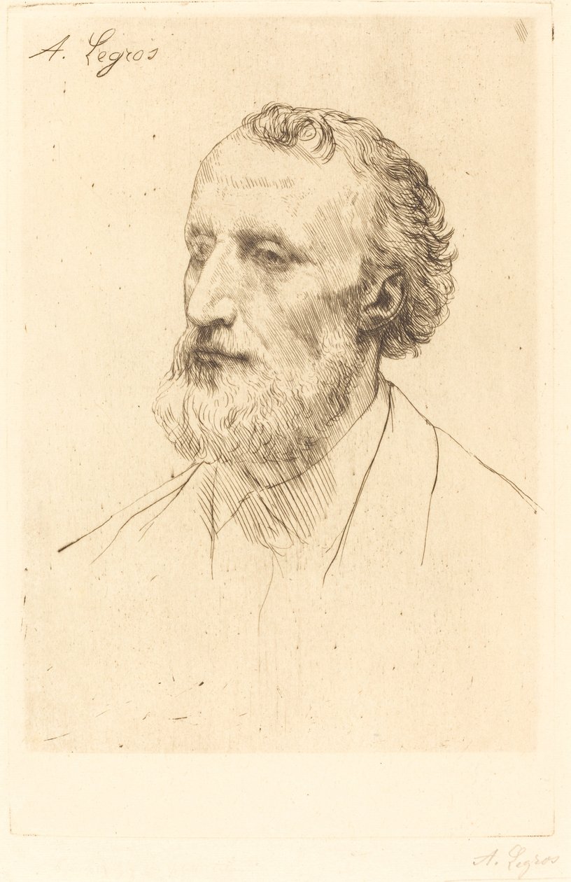 Jules Dalou, 1. plaka. by Alphonse Legros