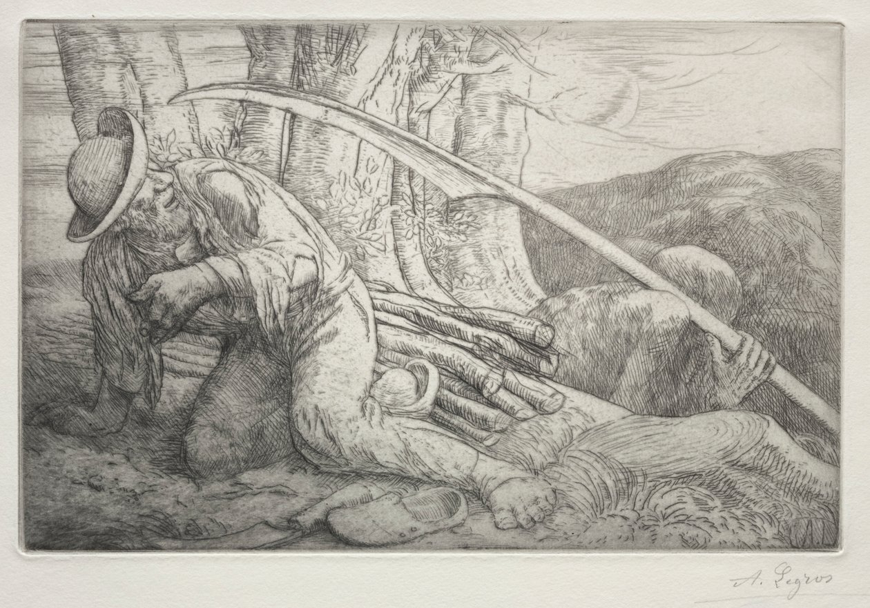 Ölüm ve Oduncu 5. Plaka. by Alphonse Legros