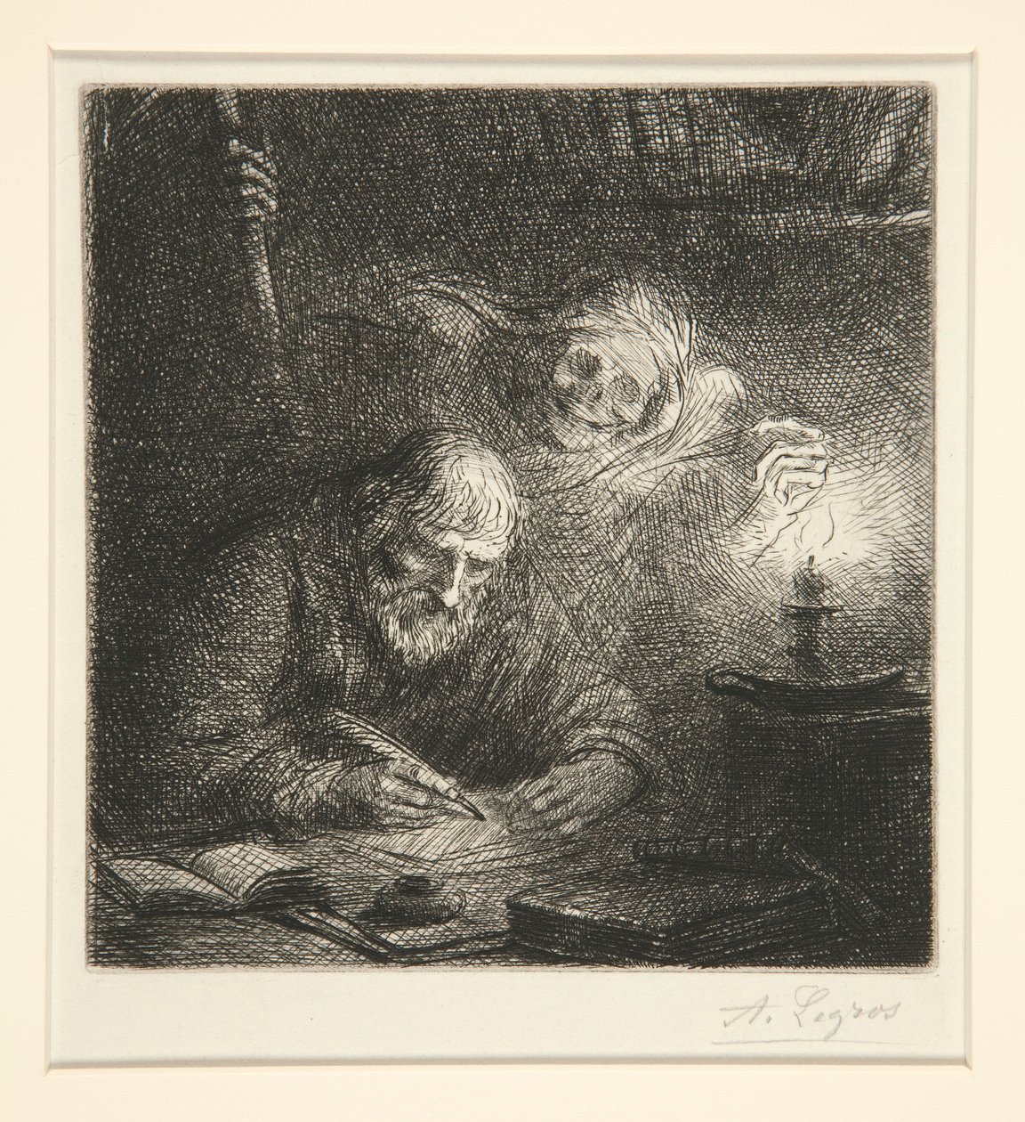Ölüm ve Filozof by Alphonse Legros