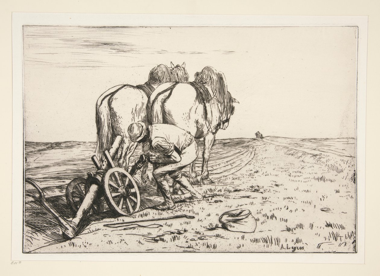 La charrue (Saban) by Alphonse Legros