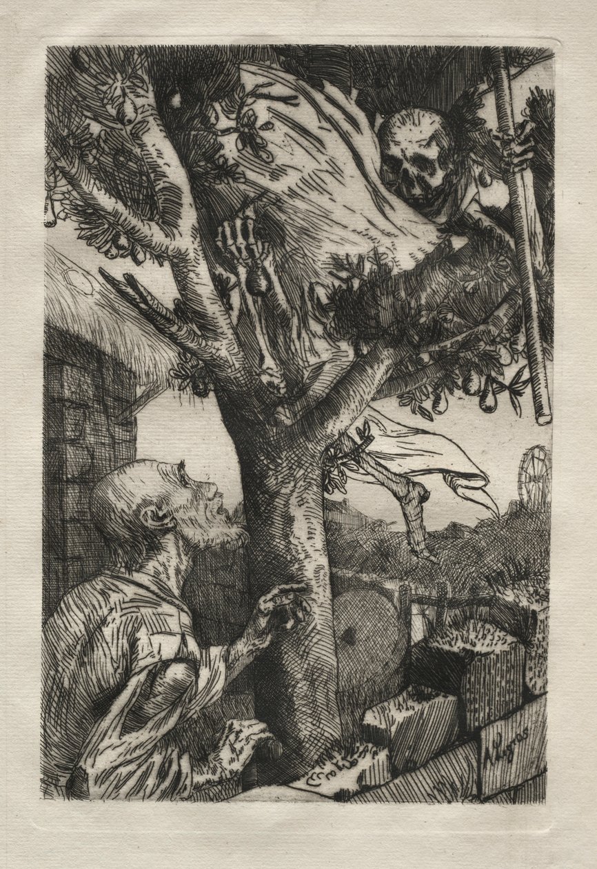 Sütundaki ölüm. by Alphonse Legros