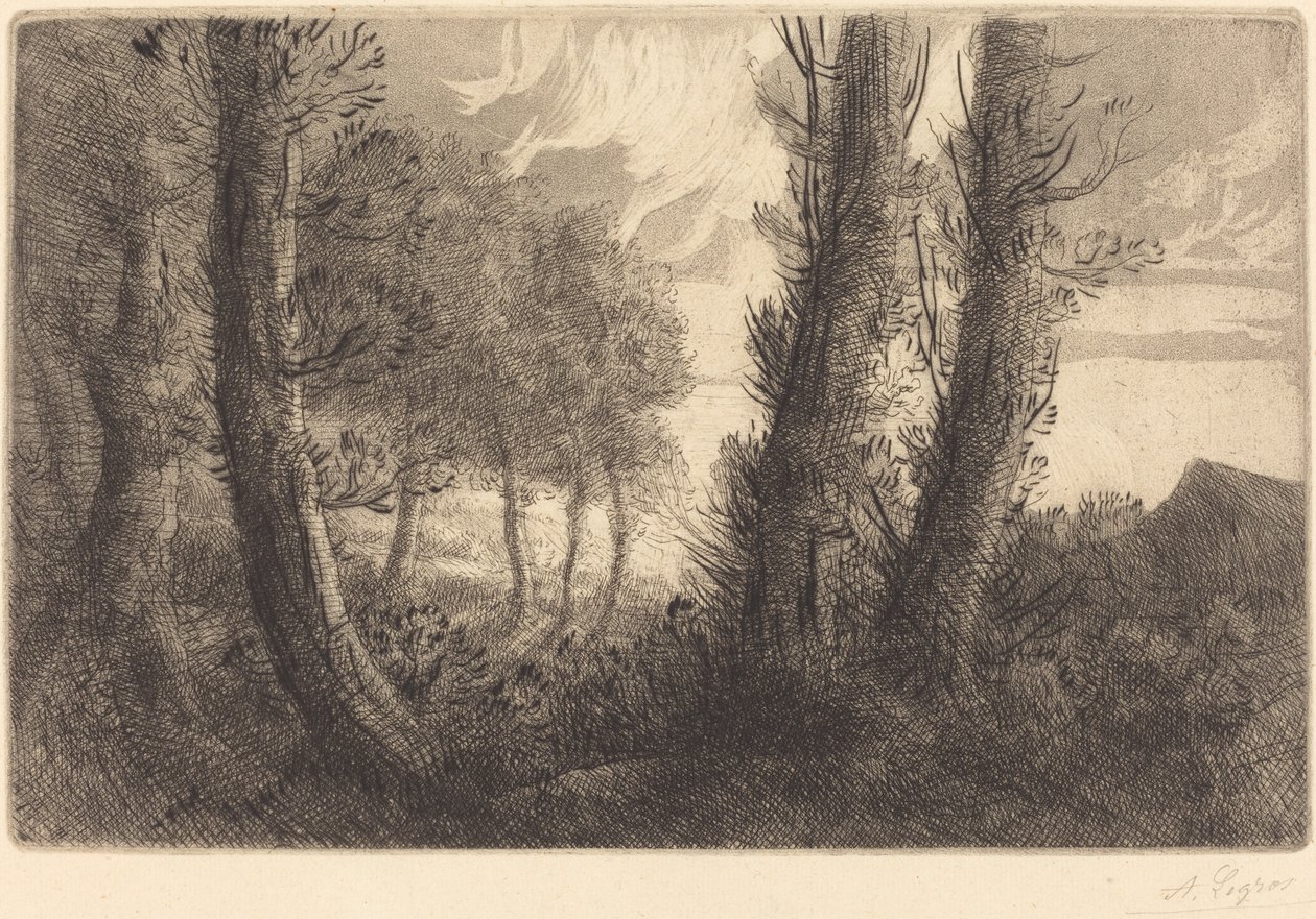 Manzara by Alphonse Legros