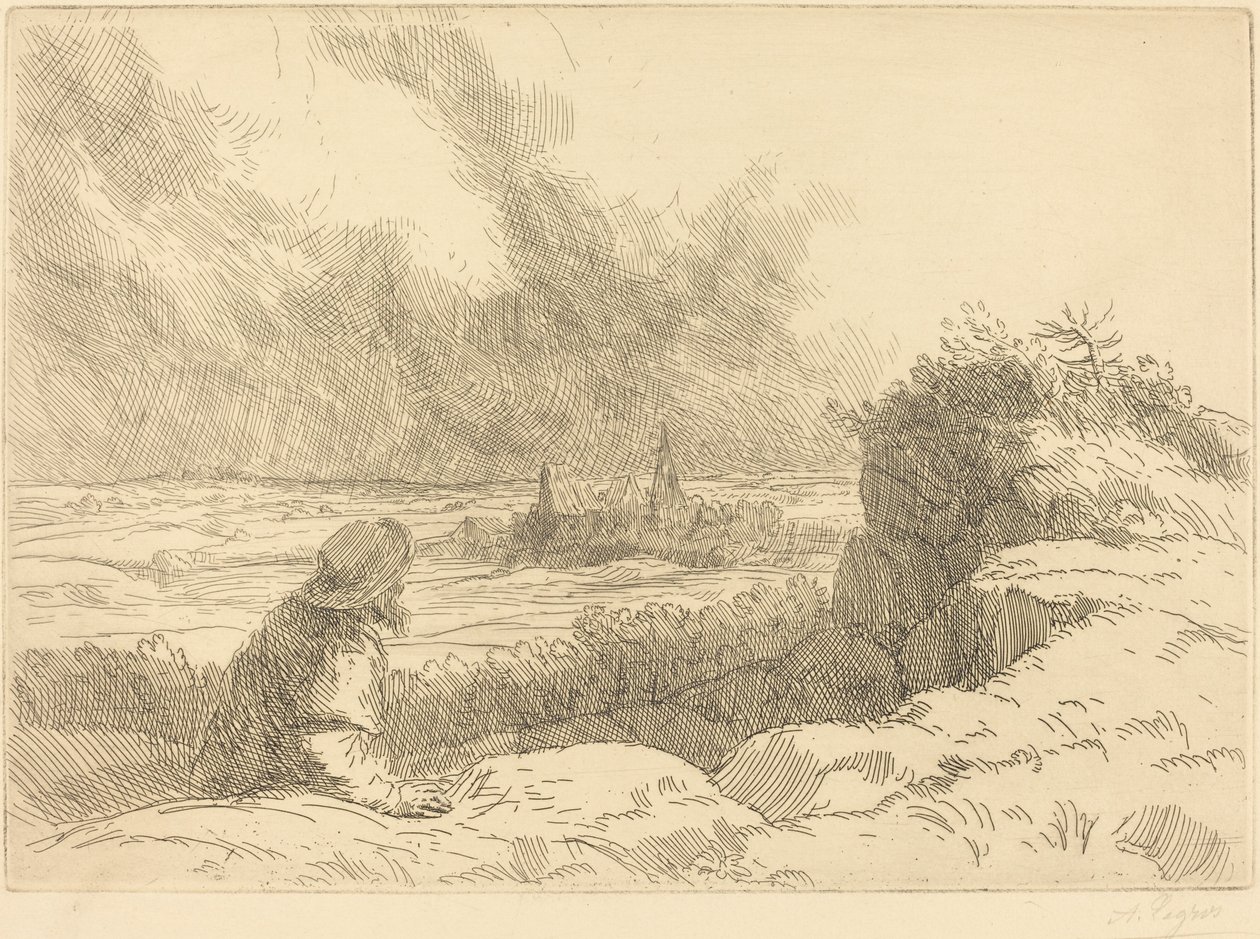 Manzara by Alphonse Legros
