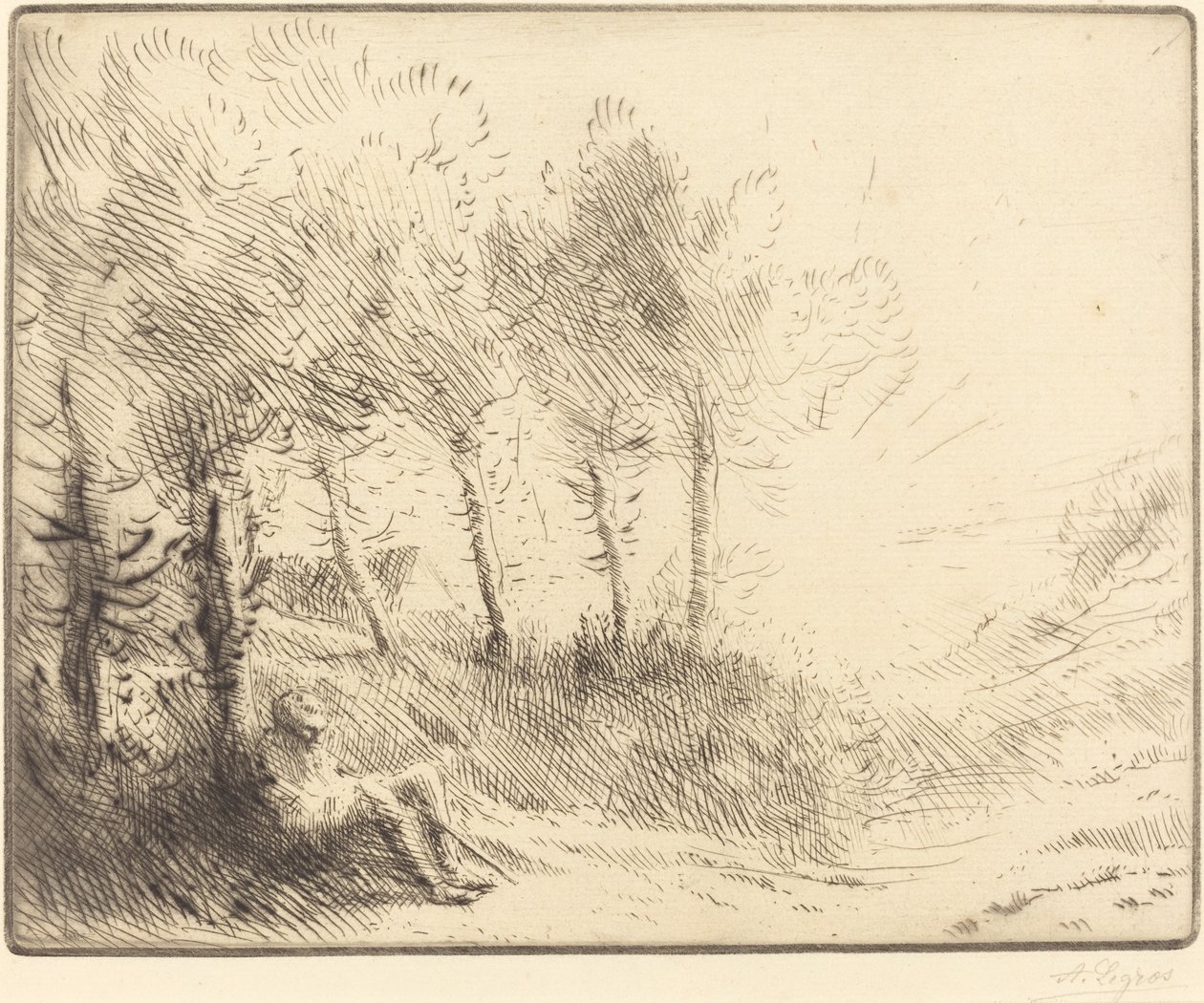 Manzara by Alphonse Legros