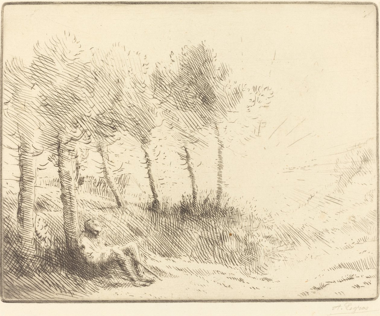 Manzara by Alphonse Legros