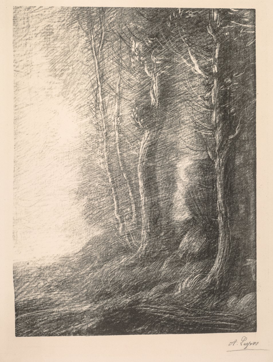 Manzara by Alphonse Legros