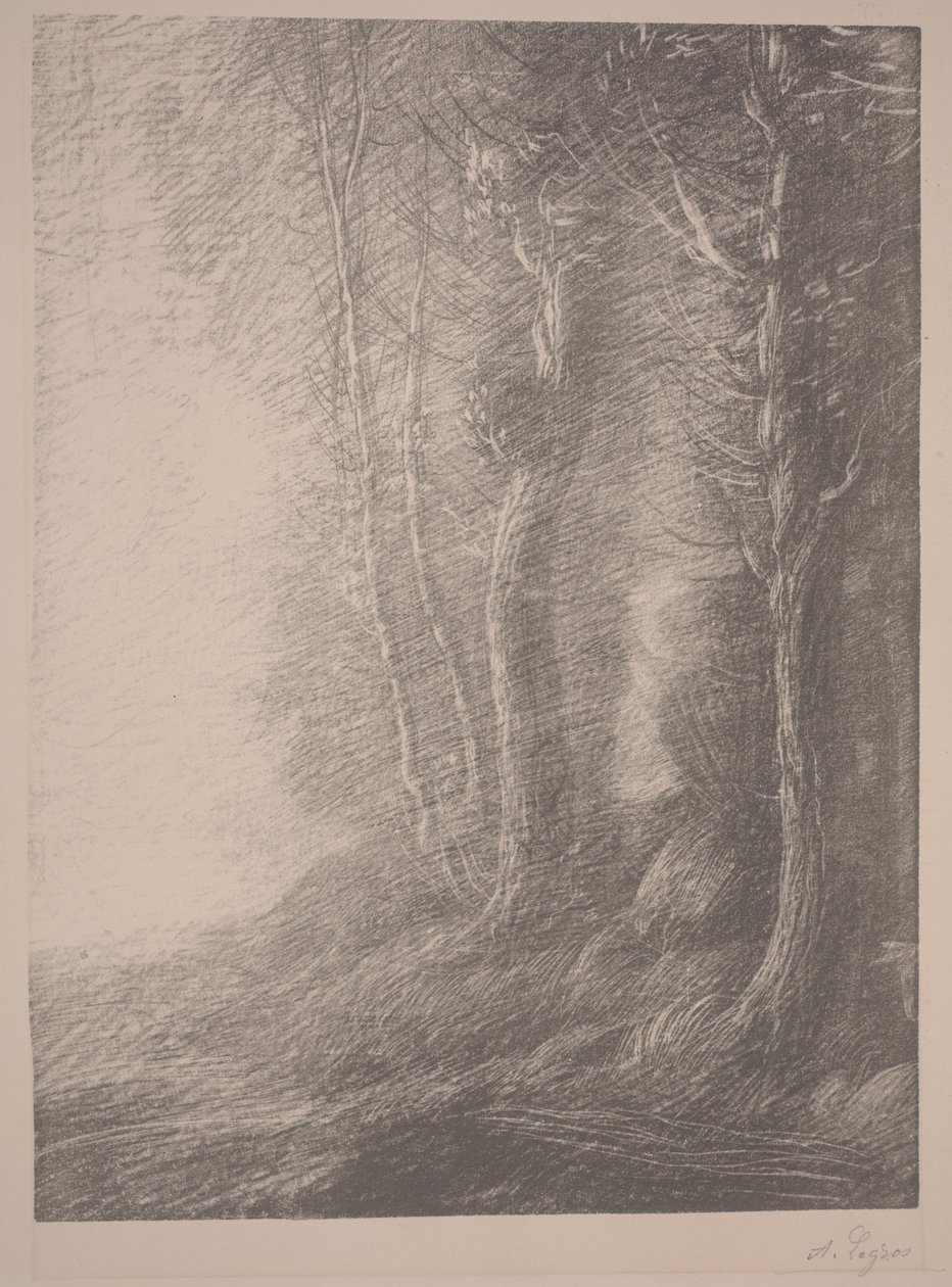 Peyzaj (taş) by Alphonse Legros