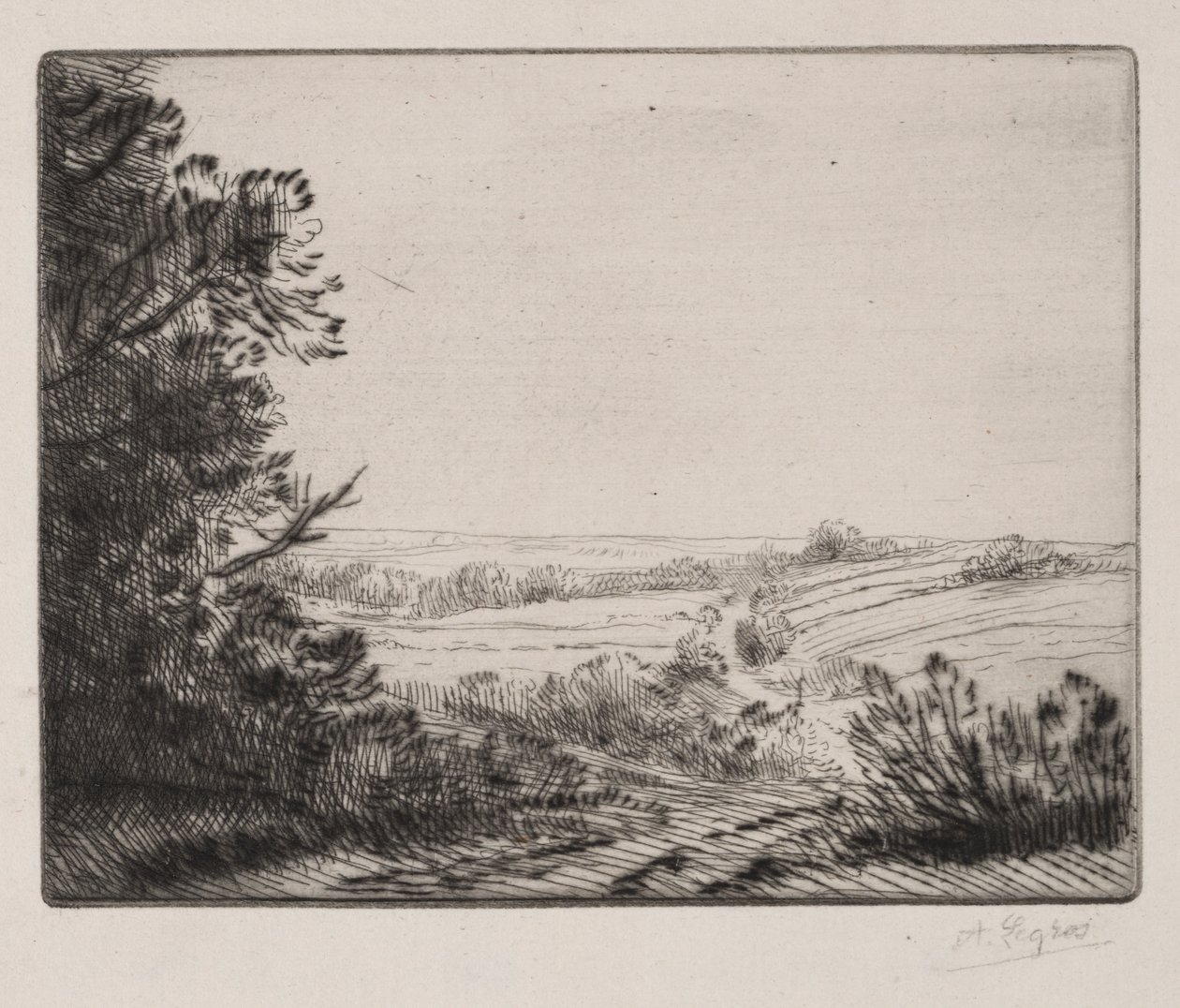 Manzara by Alphonse Legros