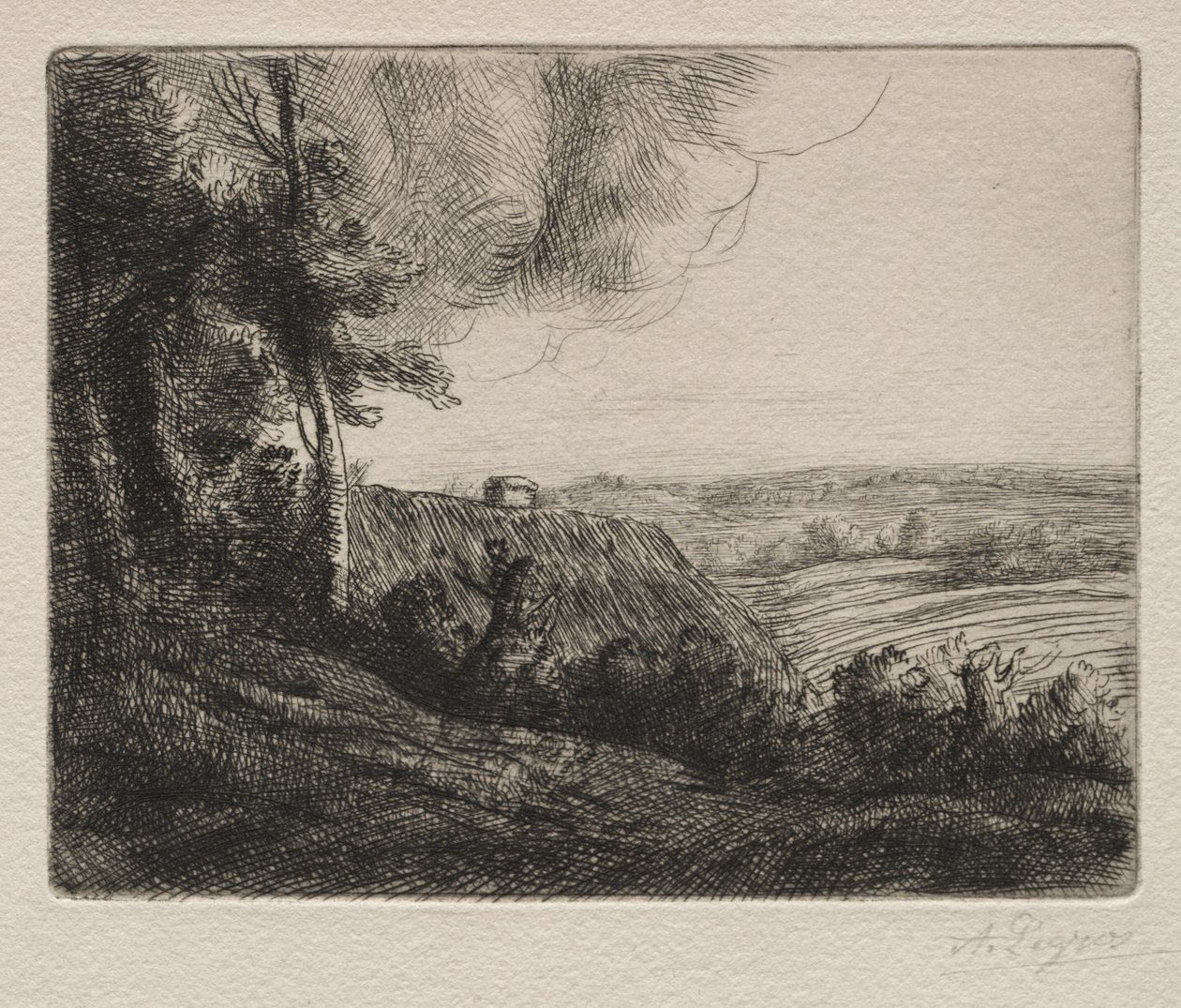 Manzara by Alphonse Legros