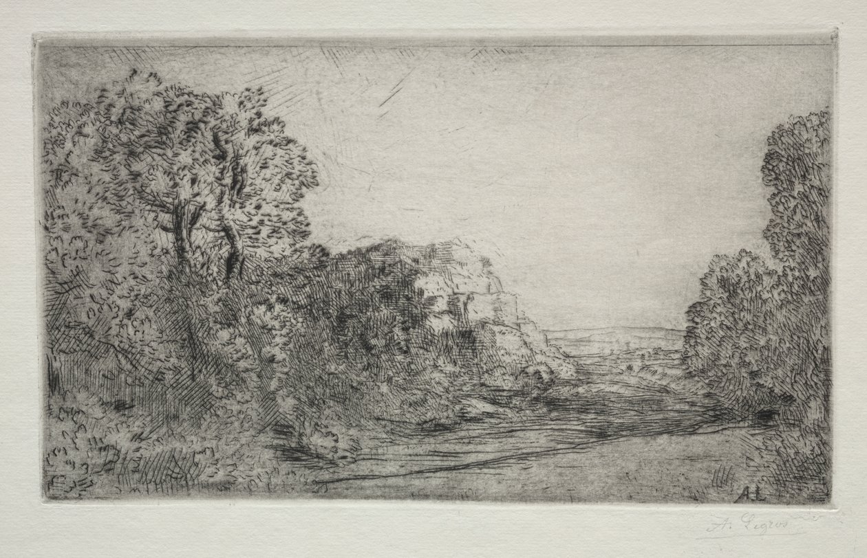 Manzara: Gün Doğumu by Alphonse Legros