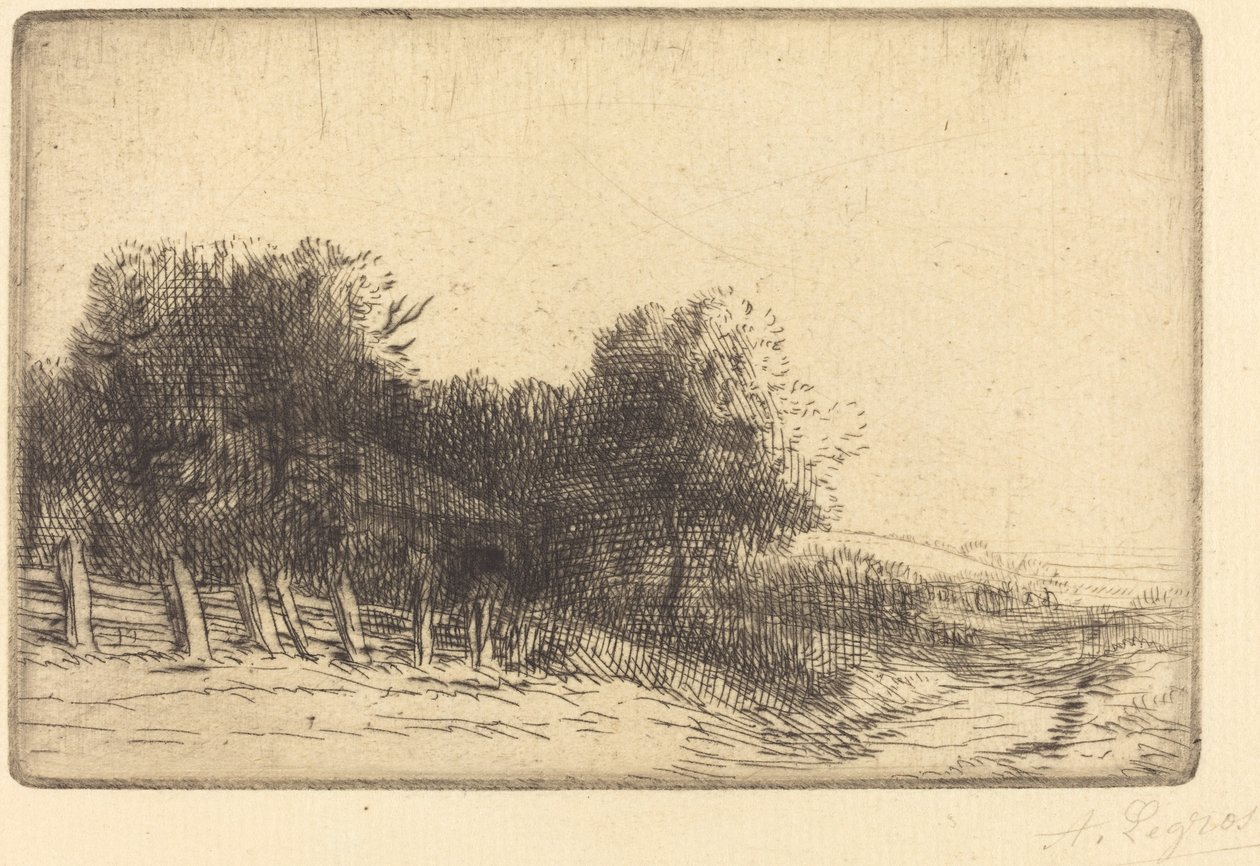 Manzara Bir manzara. by Alphonse Legros