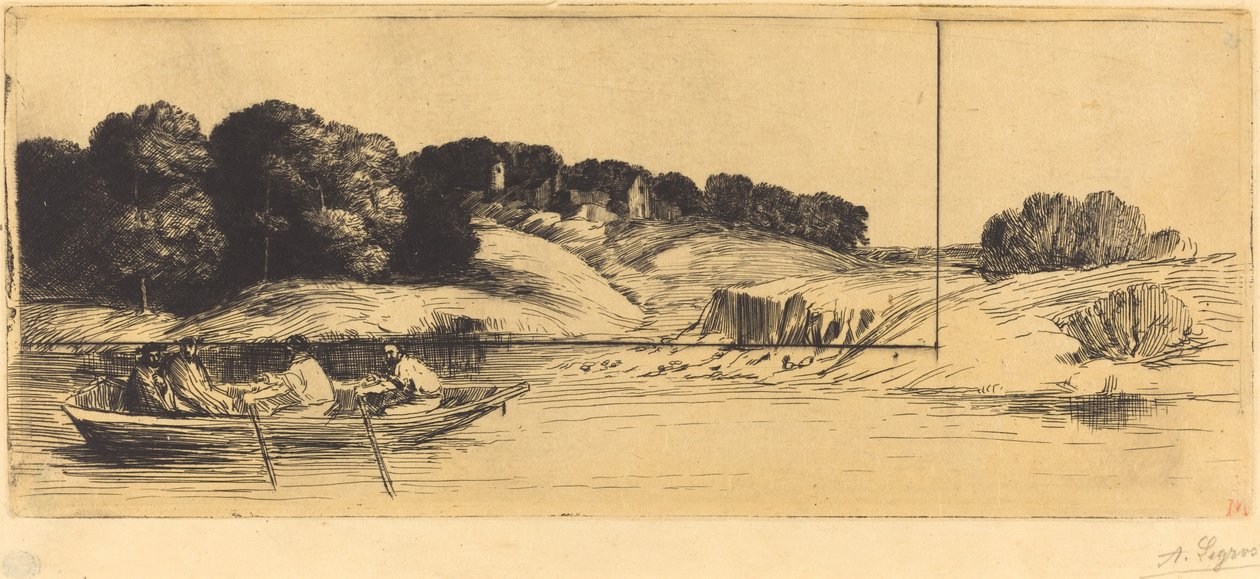Tekneli Manzara, 1. Plaka by Alphonse Legros