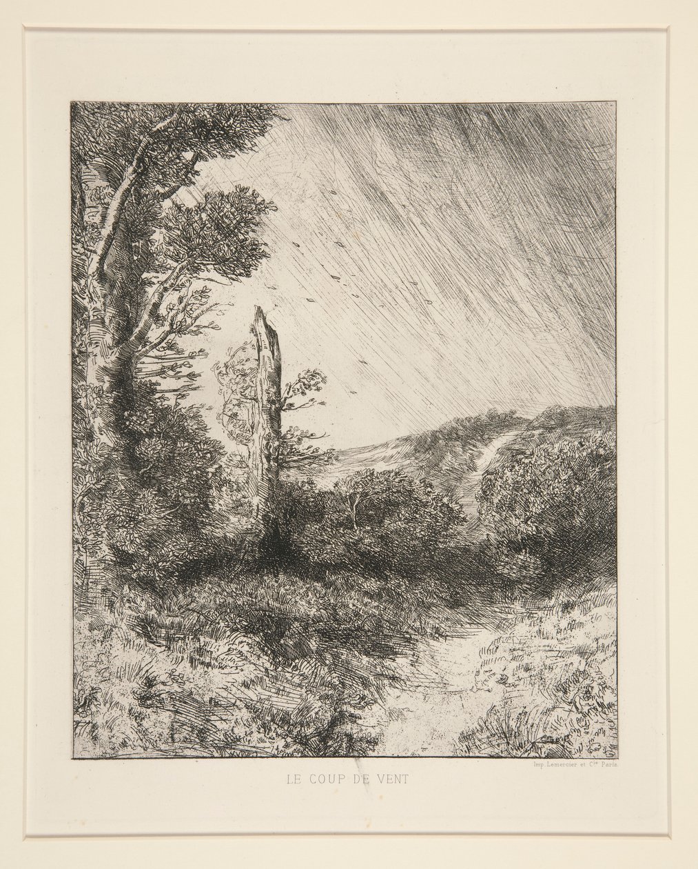 Le Coup de Vent (Rüzgar Rüzgarı) by Alphonse Legros