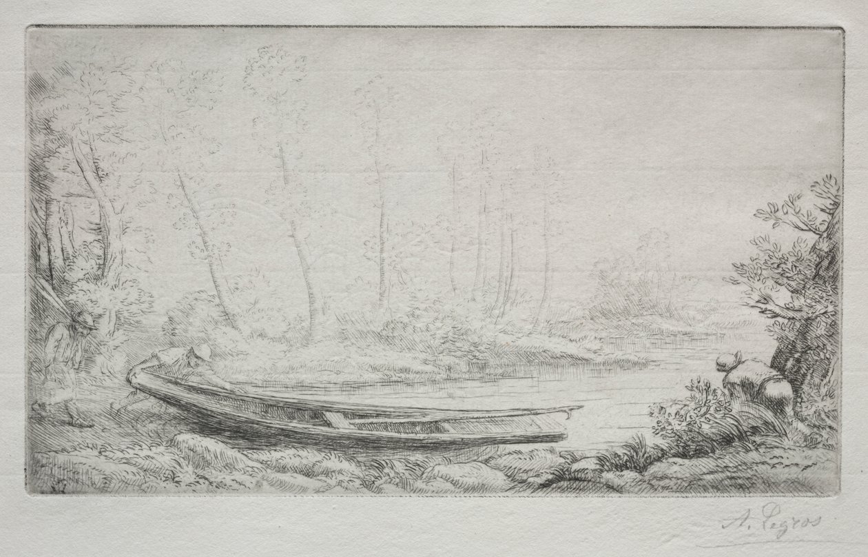 Sislerde balık tutmak için hareket by Alphonse Legros